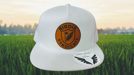 Crested Birdie Syndicate Hat – Flat Bill (White)